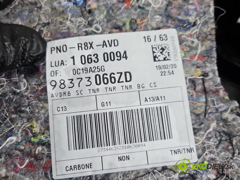 Peugeot 508 II 2018- 1.6 16V 181KM automatic 133 kW 1598 cm3 5- Čalounictví: dvere predné pravé 98373066ZD