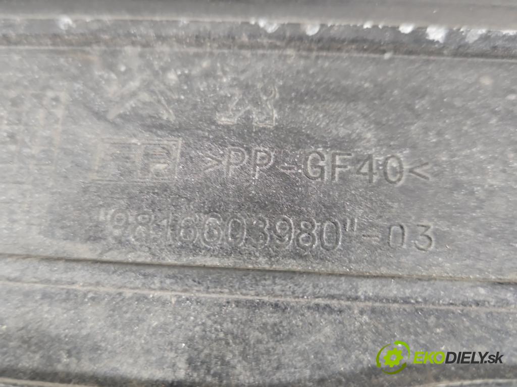 Peugeot 508 II 2018- 1.6 16V 181KM automatic 133 kW 1598 cm3 5- stěna přední 9816603980 (Přední výztuha)