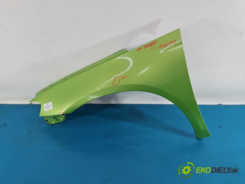 Vw Scirocco II 2008-2017 1.4 TSI 122 HP manual 90 kW 1390 cm3 3- blatník predné ľavý  (Blatník predný ľavý)