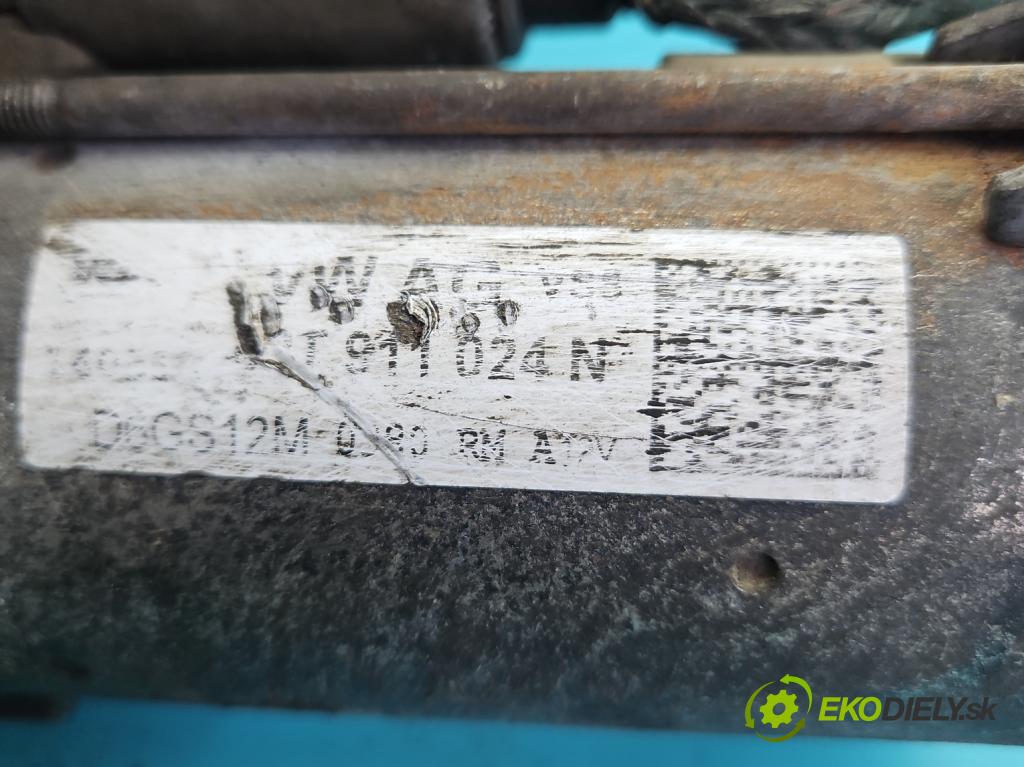 Skoda Roomster 1.4 16V 86 hp manual 63 kW 1390 cm3 5- startér: D6GS12M (Startér)