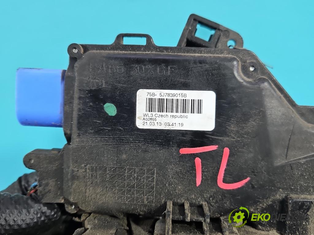 Skoda Roomster 1.4 16V 86 hp manual 63 kW 1390 cm3 5- zámek zadní levý 5J7839015B