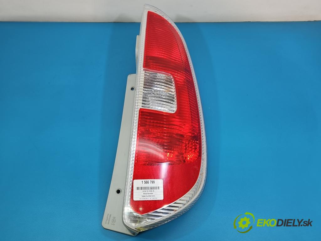 Skoda Roomster 1.4 16V 86 hp manual 63 kW 1390 cm3 5- světlo zadní pravé VP6SWX-13404-AA (Klika dveří ostatní)