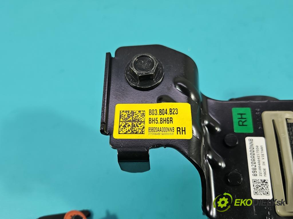 Hyundai Elantra VII 2020- 1.6 16V manual 90.2 kW 1598 cm3 4- pas bezpečnosť: zadné pravý 89820AA000NNB