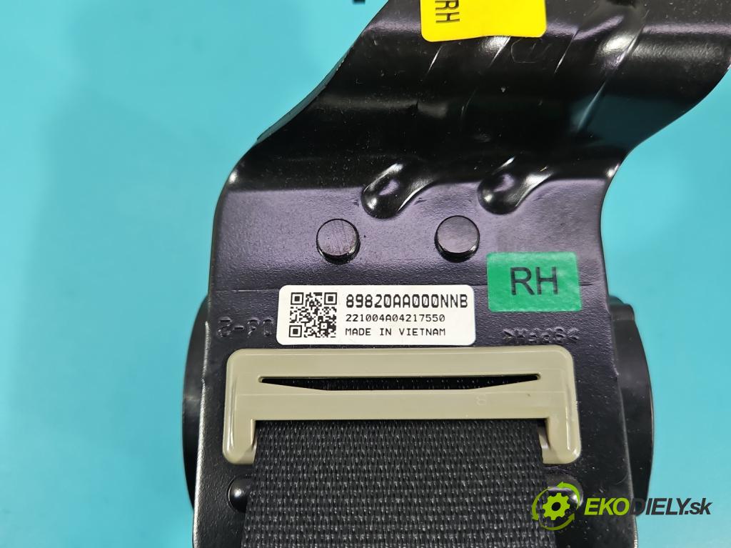 Hyundai Elantra VII 2020- 1.6 16V manual 90.2 kW 1598 cm3 4- pas bezpečnosť: zadné pravý 89820AA000NNB