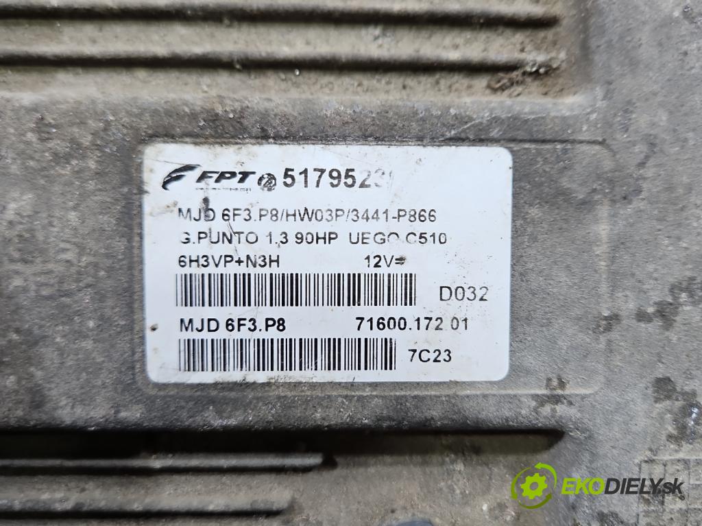 Fiat Punto Grande 1.3 jtd 90 HP manual 66 kW 1248 cm3 5- riadiaca jednotka motora 51795232
