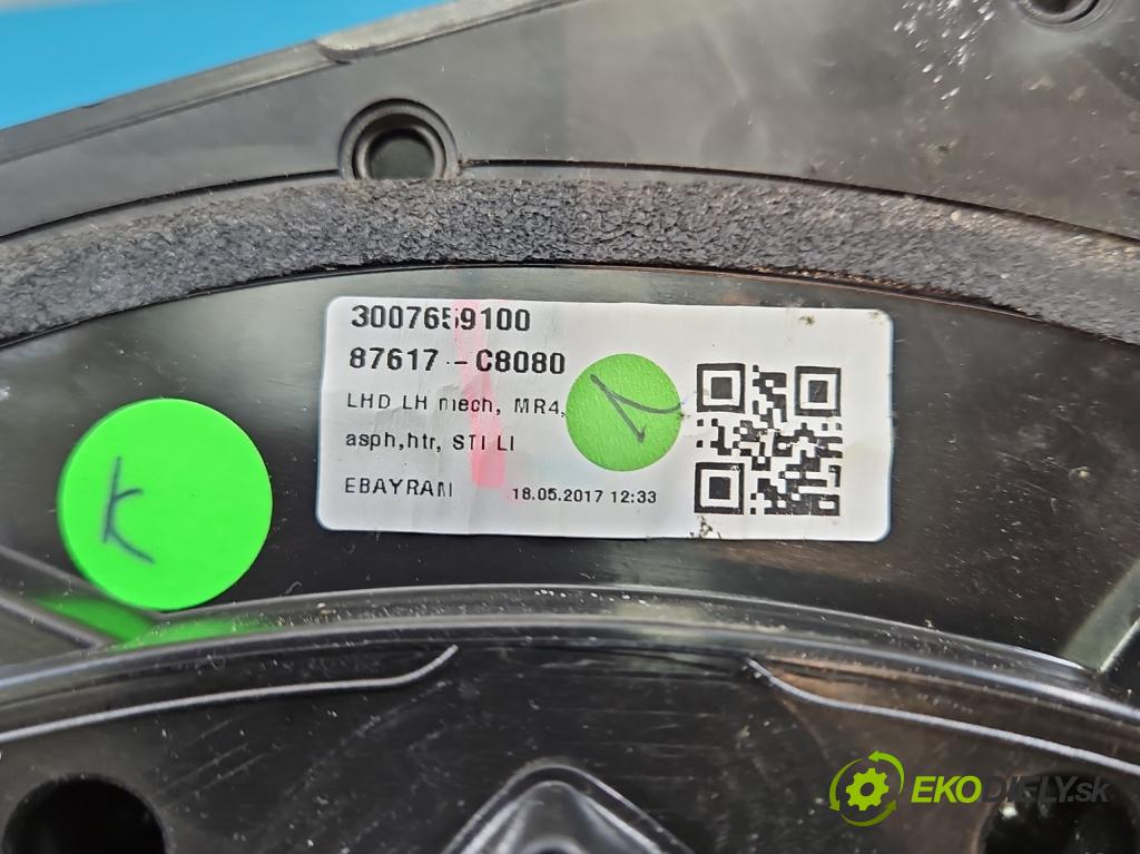 Hyundai i20 II 2014 -2020 1.2 16V 84KM manual 62 kW 1248 cm3 5- zrkadlo ľavé 3007659100 (Kľučka dverí ostatné)