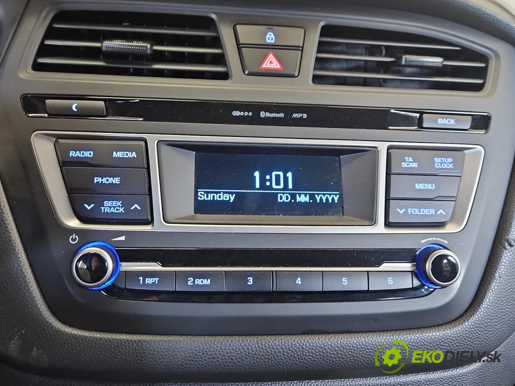 Hyundai i20 II 2014 -2020 1.2 16V 84KM manual 62 kW 1248 cm3 5- Radio továrna: 96170-C8050