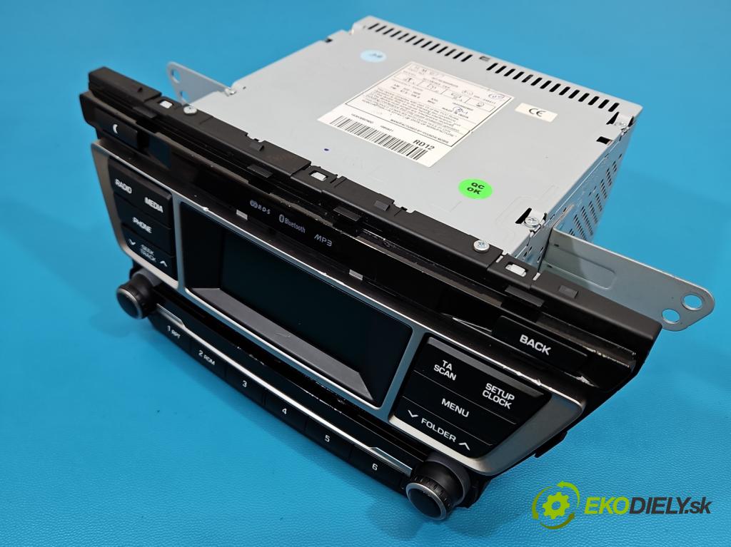 Hyundai i20 II 2014 -2020 1.2 16V 84KM manual 62 kW 1248 cm3 5- Radio originál 96170-C8050