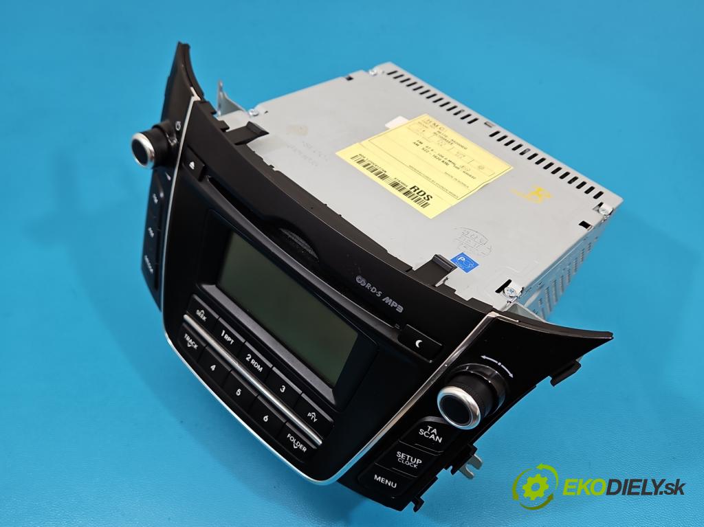 Hyundai I30 II 2012-2016 1.4 16V 100 HP manual 73.2 kW 1396 cm3 5- Radio originál 96170-A6200GU