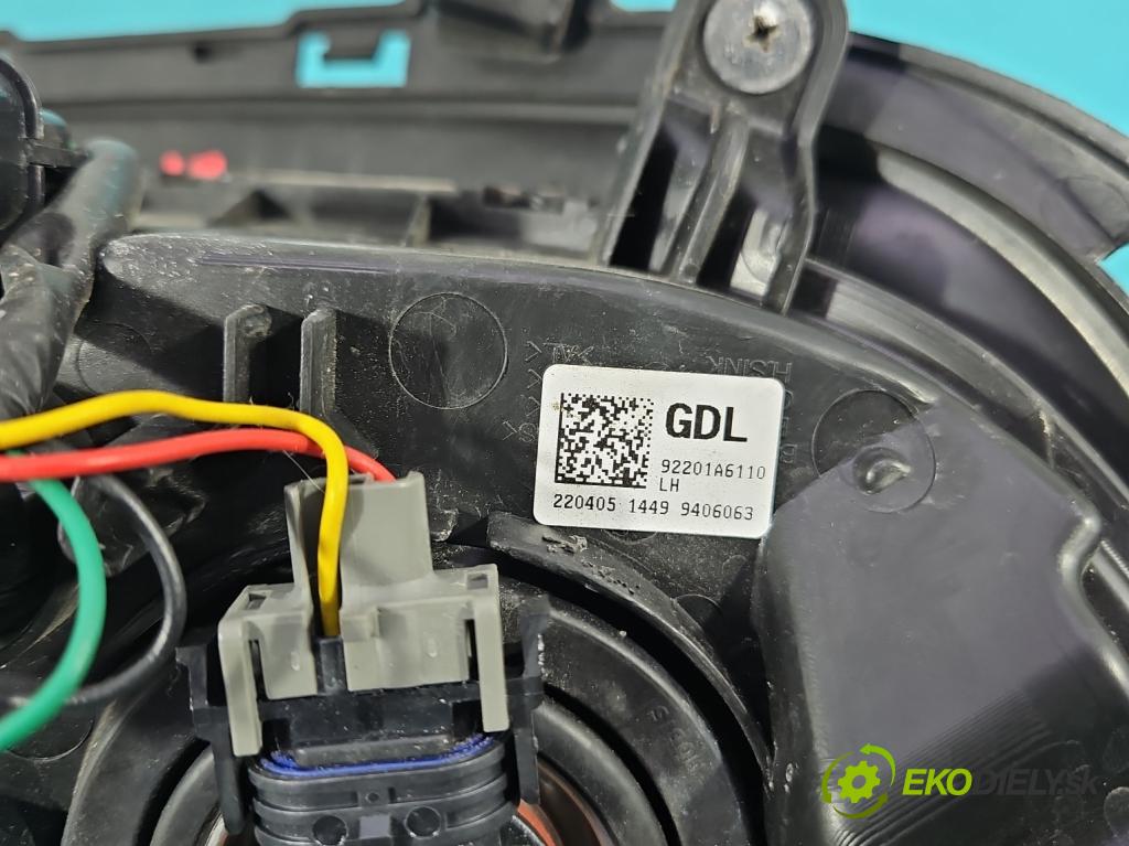 Hyundai I30 II 2012-2016 1.4 16V 100 HP manual 73.2 kW 1396 cm3 5- Halogen ľavý 92201-A61 (Kľučka dverí ostatné)