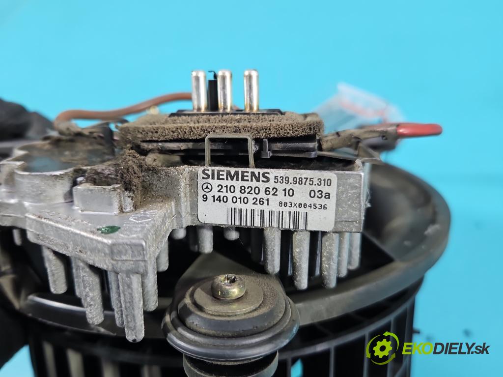 Mercedes E W210 1995-2002 2.0 8V 136hp manual 100 kW 1998 cm3 4- ventilátor vzduchu 2108206210