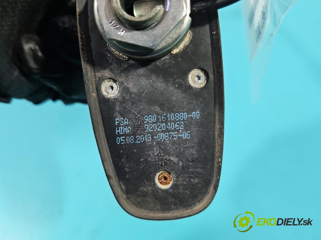 Peugeot 208 I 2012-2019 1.6 hdi 92 hp manual 68 kW 1560 cm3 5- Antena 9801610880