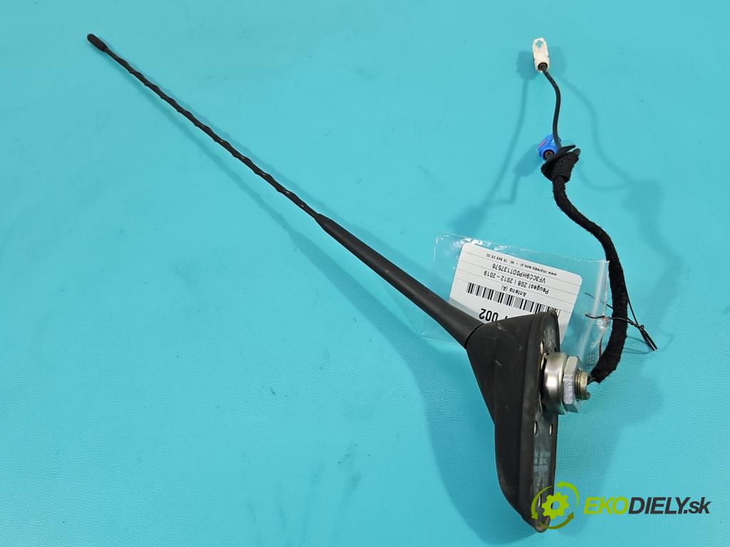 Peugeot 208 I 2012-2019 1.6 hdi 92 hp manual 68 kW 1560 cm3 5- Antena 9801610880