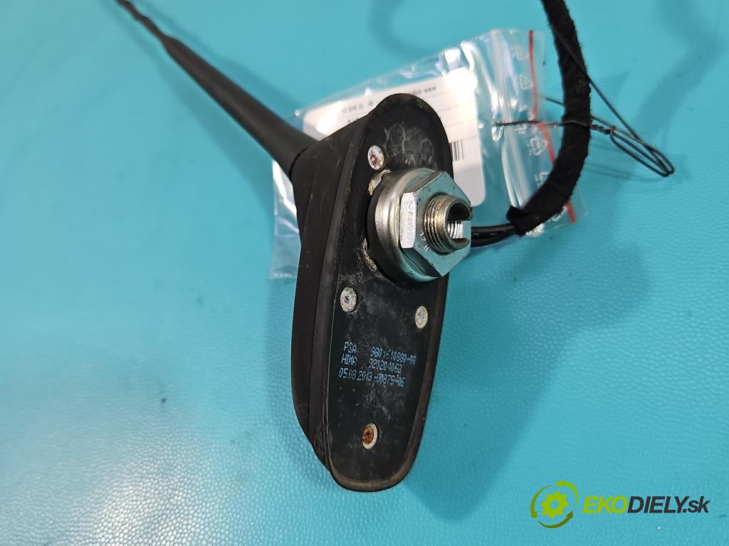 Peugeot 208 I 2012-2019 1.6 hdi 92 hp manual 68 kW 1560 cm3 5- Antena 9801610880