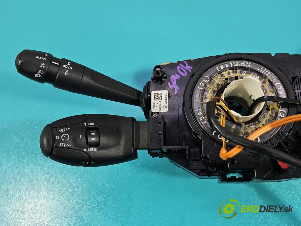 Peugeot 208 I 2012-2019 1.6 hdi 92 HP manual 68 kW 1560 cm3 5- prepínač komplex: 98030392ZD (Prepínacie páčky pod volantom)