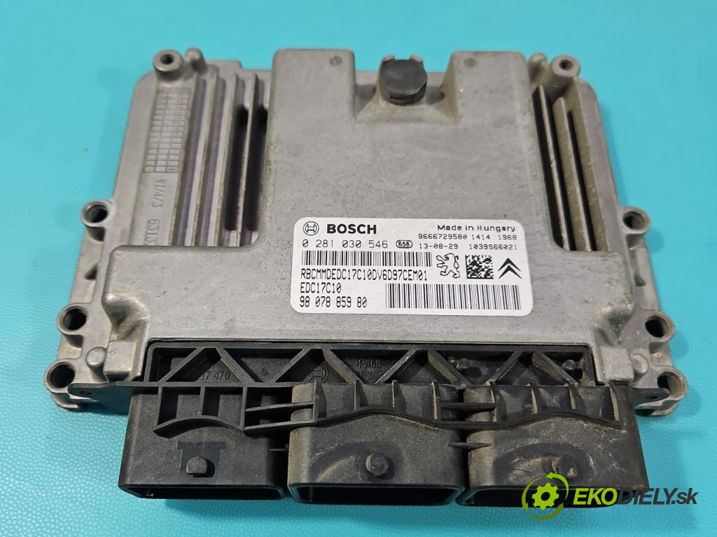 Peugeot 208 I 2012-2019 1.6 hdi 92 hp manual 68 kW 1560 cm3 5- řídící jednotka motoru 0281030546