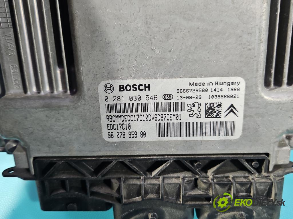 Peugeot 208 I 2012-2019 1.6 hdi 92 hp manual 68 kW 1560 cm3 5- řídící jednotka motoru 0281030546