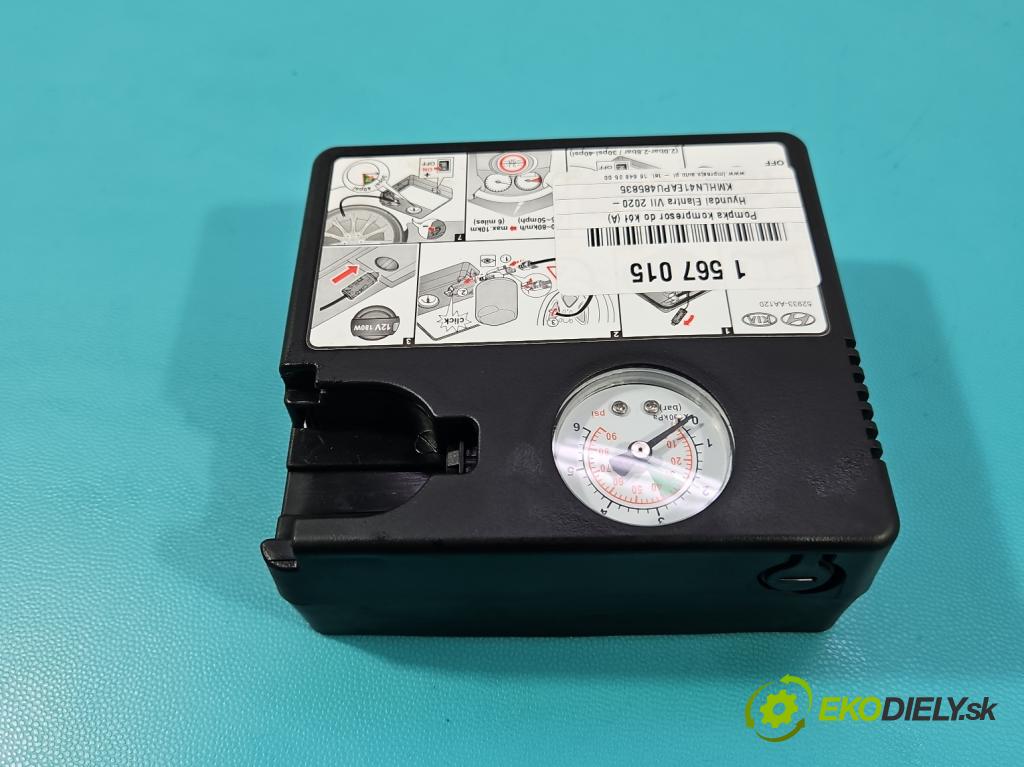 Hyundai Elantra VII 2020- 1.6 16V manual 90.2 kW 1598 cm3 4- pompa kompresor do pneumatík 52933-A120