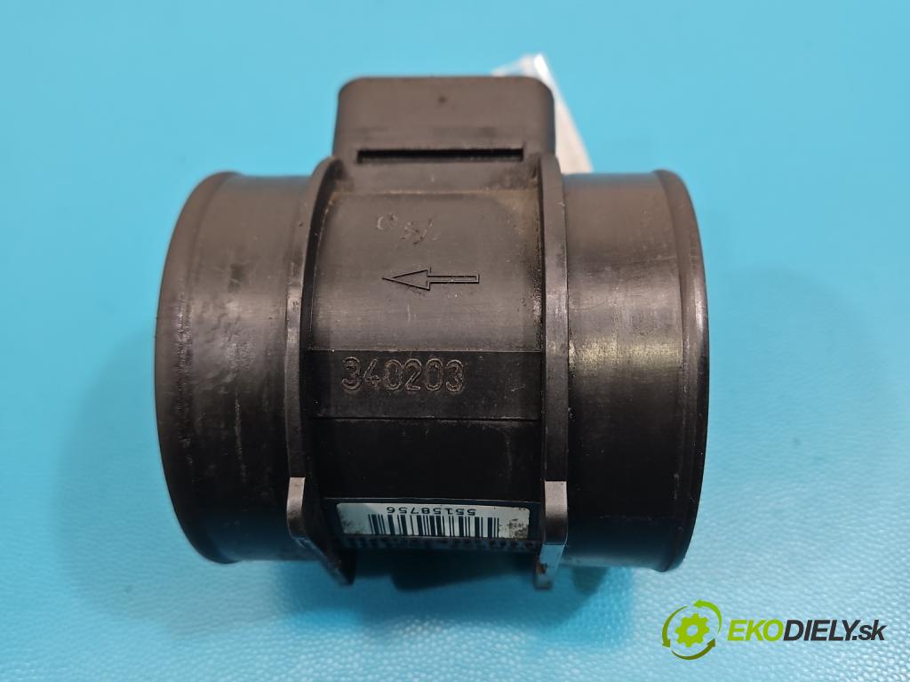 Opel Zafira A 1999-2005 1.8 16V 125 hp manual 92 kW 1796 cm3 5- váha vzduchu 5WK9606 (Snímač hmotnosti vzduchu)