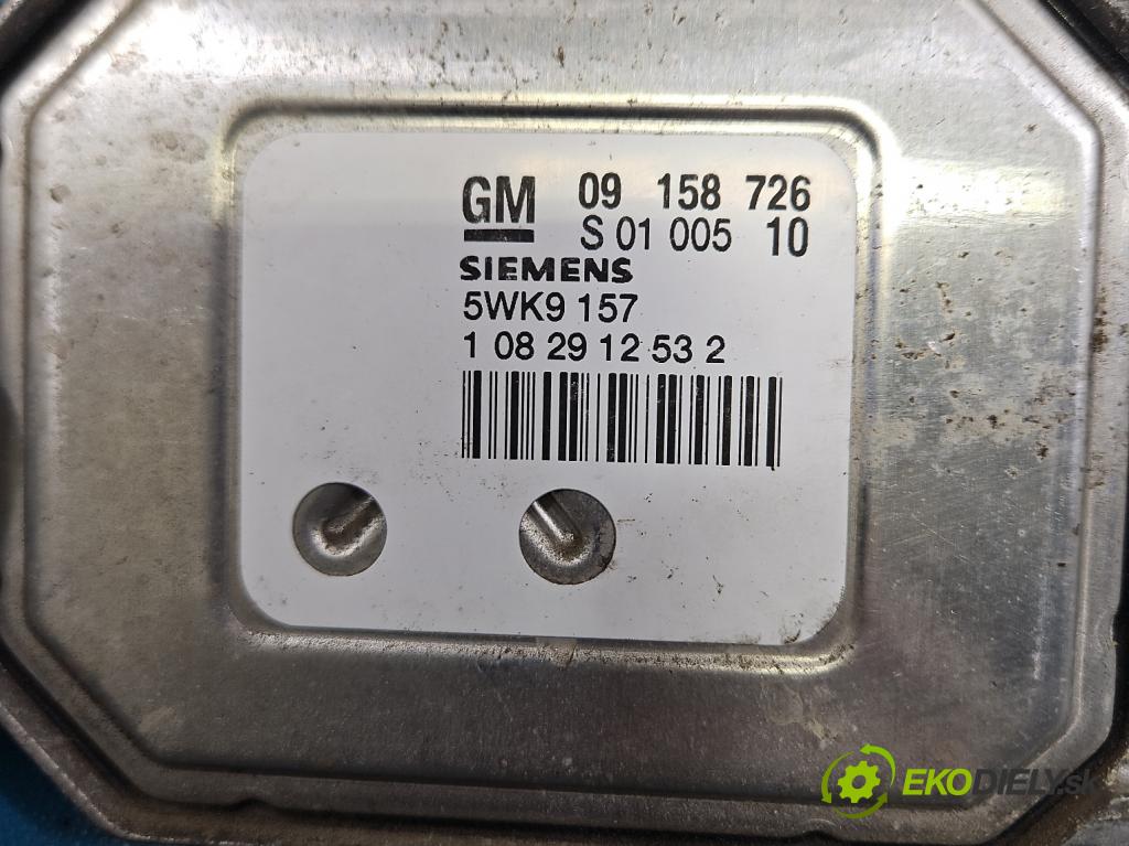 Opel Zafira A 1999-2005 1.8 16V 125 HP manual 92 kW 1796 cm3 5- riadiaca jednotka motora 09158726