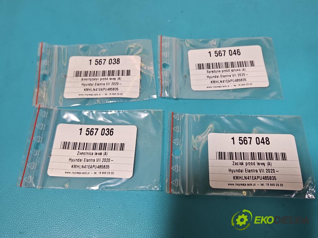 Hyundai Elantra VII 2020- 1.6 16V manual 90.2 kW 1598 cm3 4- brzdič predné ľavý  (Kľučka dverí ostatné)