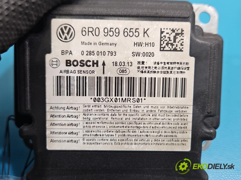 Skoda Roomster 1.4 16V 86 HP manual 63 kW 1390 cm3 5- riadiaca jednotka vankúše: 6R0959655K