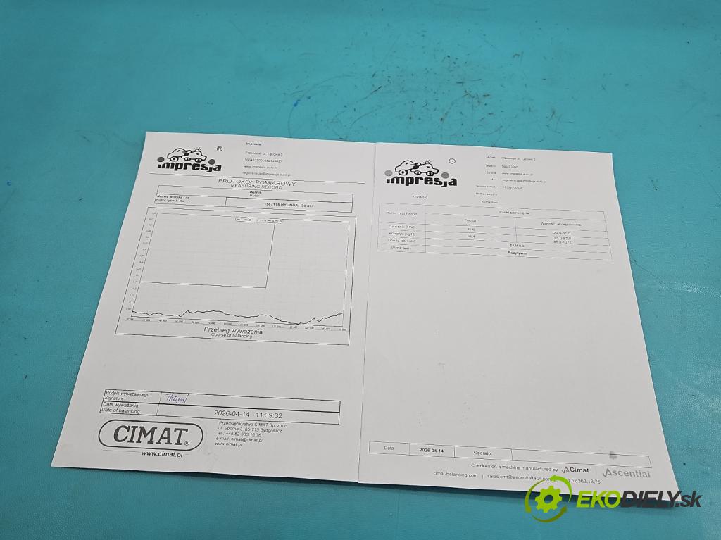 Hyundai I30 III 2016- 1.6 crdi 116 HP manual 85 kW 1598 cm3 5- turbodúchadlo, turbo repasovaná 16359700028