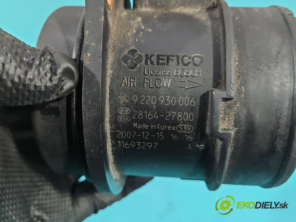 Hyundai H1 II 2007-2023 2.5 crdi 170 hp manual 125 kW 2497 cm3 5- váha vzduchu 28164-27800 (Snímač hmotnosti vzduchu)