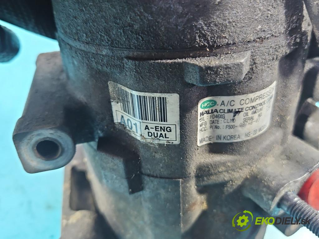 Hyundai H1 II 2007-2023 2.5 crdi 170 hp manual 125 kW 2497 cm3 5- Kompresor: klíma HS-20 (Kompresor klimatizace)