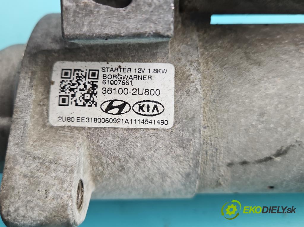Hyundai I30 III 2016- 1.6 crdi 116 HP manual 85 kW 1598 cm3 5- štartér 36100-2U800 (Štartér)