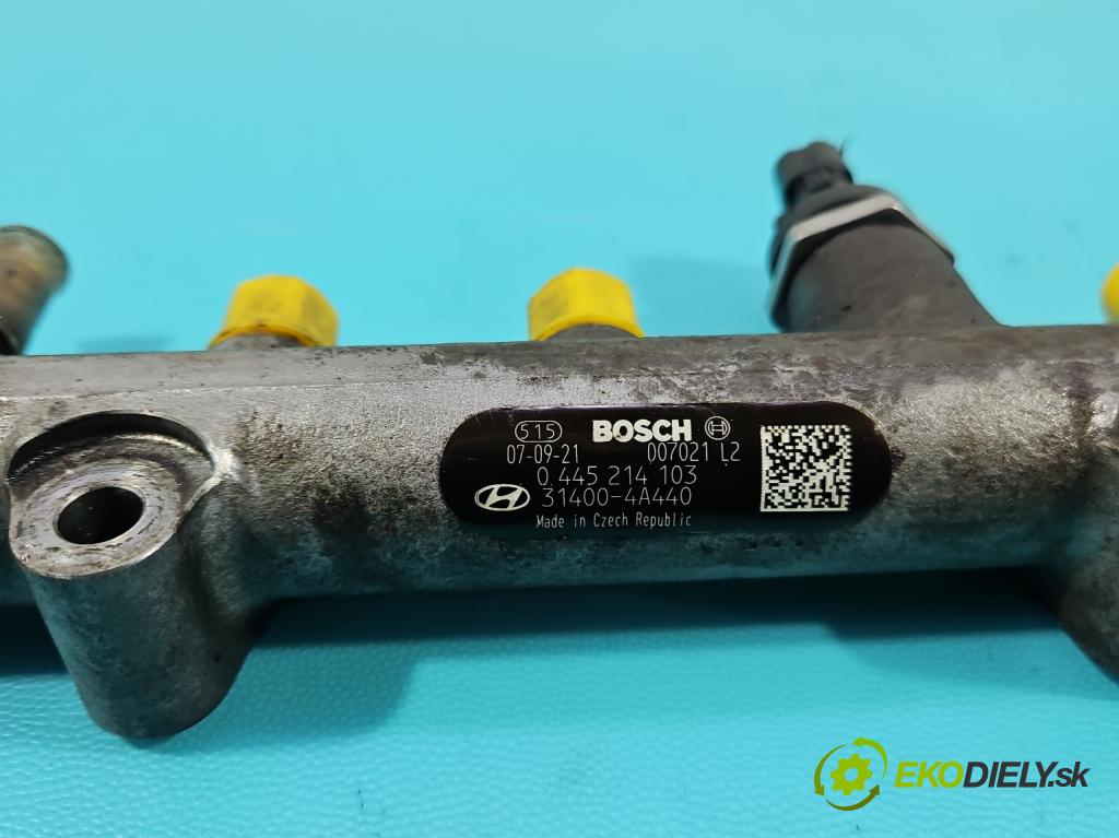 Hyundai H1 II 2007-2023 2.5 crdi 170 hp manual 125 kW 2497 cm3 5- lišta vstřikovací 0445214103 (Vstřikovací lišta)
