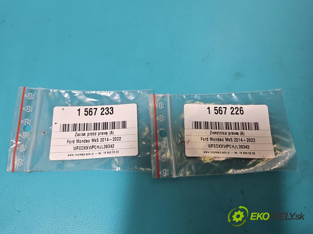 Ford Mondeo Mk5 2014-2022 2.0 16V 140 HP automatic 103 kW 1999 cm3 4- brzdič predné pravý  (Kľučka dverí ostatné)