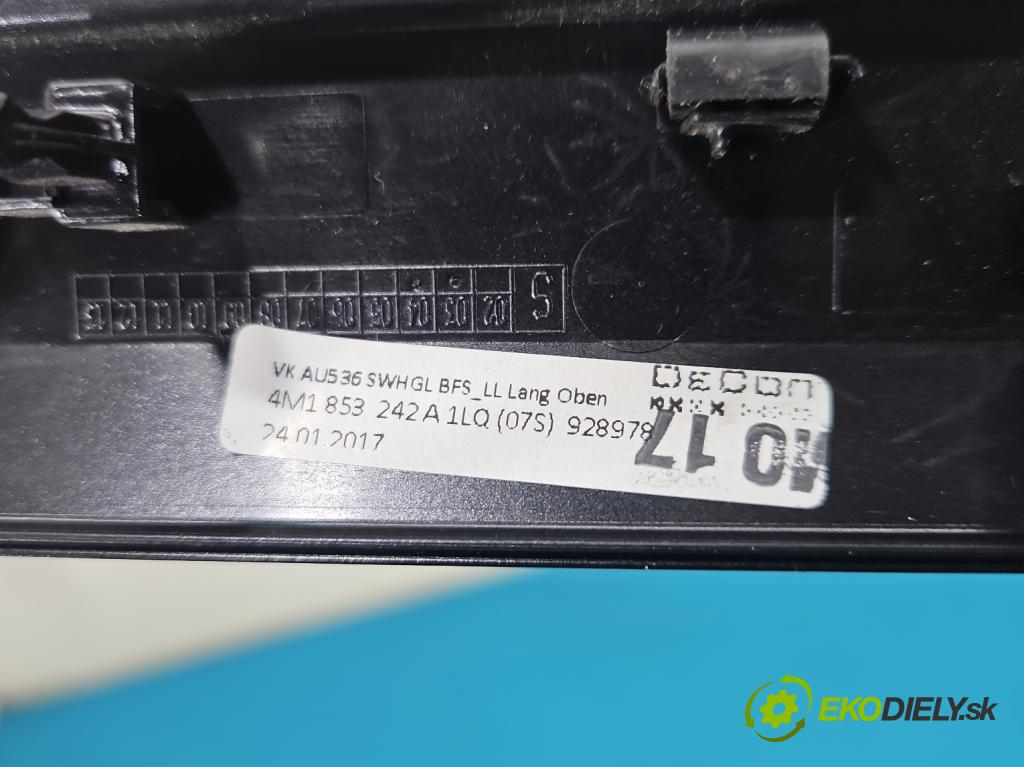 Audi Q7 2015- 3.0 TFSI 333KM: automatic 245 kW 2995 cm3 5- lišta ozdobná vnitŕní: 4M1853242