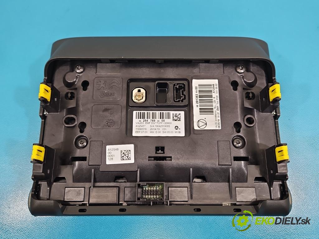 Citroen C3 III 2016-2024 1.2 12V 83 hp manual 61 kW 1199 cm3 5- displej 9828476980 (Přístrojová deska)