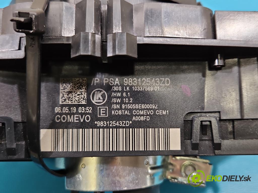 Citroen C3 III 2016-2024 1.2 12V 83 HP manual 61 kW 1199 cm3 5- prepínač komplex: 98312543ZD (Prepínacie páčky pod volantom)