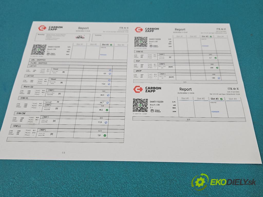 Peugeot 307 1.6 hdi 109 HP manual 80 kW 1560 cm3 5- vstrek 0445110259 (Vstrekovač paliva)