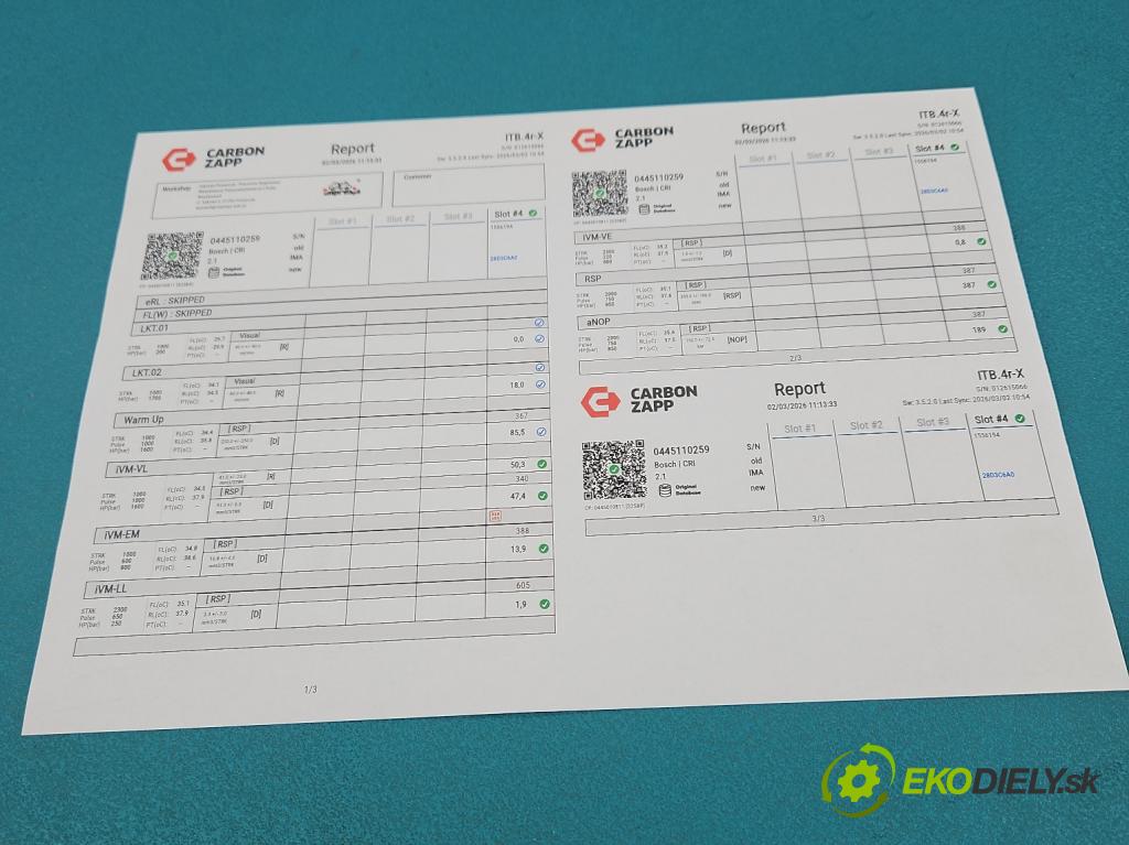 Peugeot 307 1.6 hdi 109 HP manual 80 kW 1560 cm3 5- vstrek 0445110259 (Vstrekovač paliva)