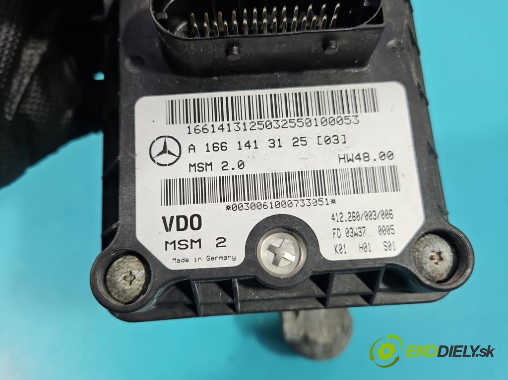 Mercedes A W168 1997-2004 1.6 8V 102 HP manual 75 kW 1598 cm3 5- riadiaca jednotka motora A1661413125