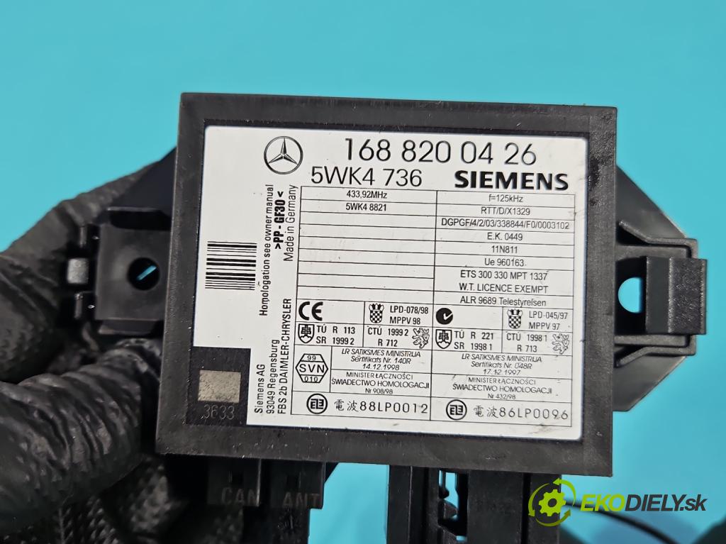 Mercedes A W168 1997-2004 1.6 8V 102 HP manual 75 kW 1598 cm3 5- riadiaca jednotka motora A1661413125