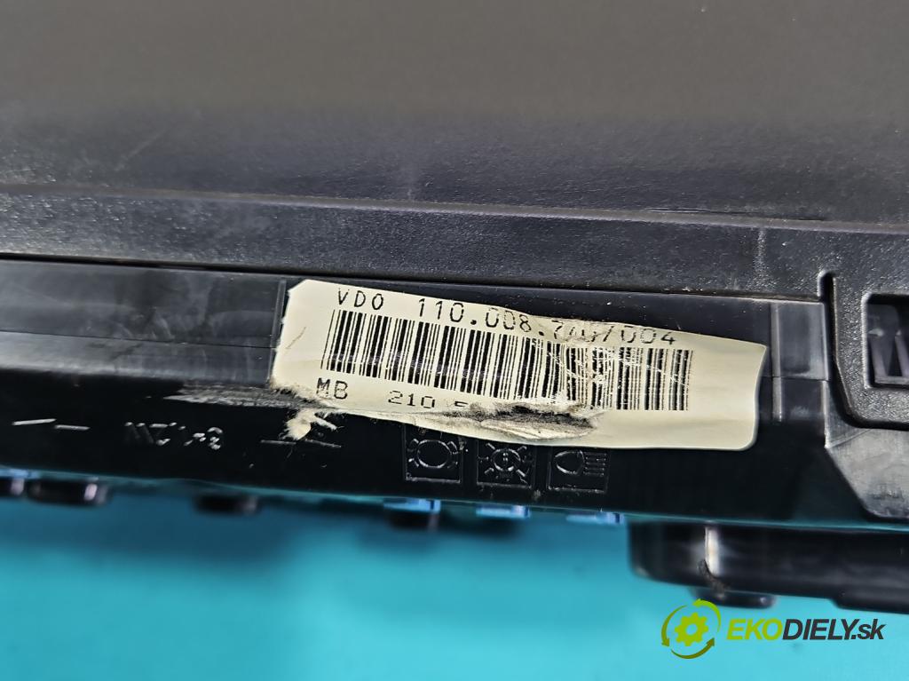 Mercedes E W210 1995-2002 2.0 8V 136hp manual 100 kW 1998 cm3 4- Přístrojová deska  (Přístrojová deska)