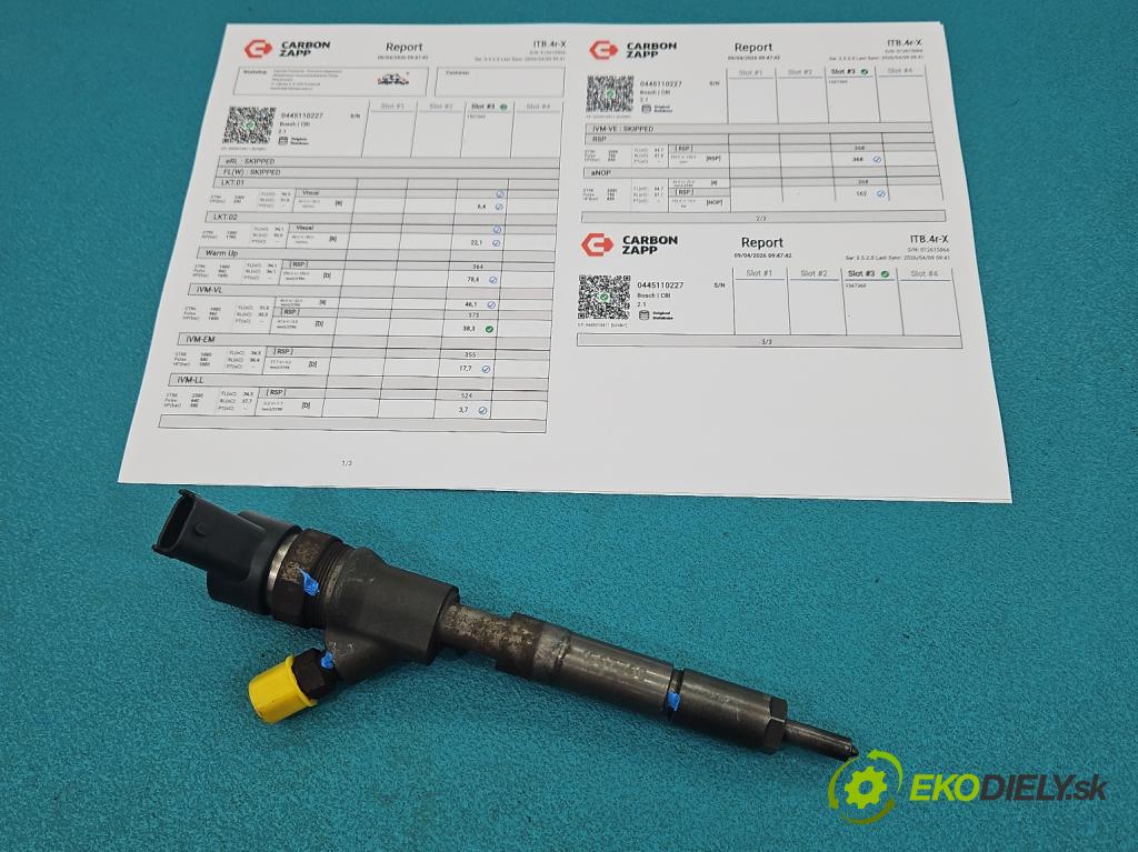 Toyota Corolla E12 2001-2009 1.4 D4D 90 HP manual 66 kW 1364 cm3 5- vstrek 0445110227 (Vstrekovač paliva)