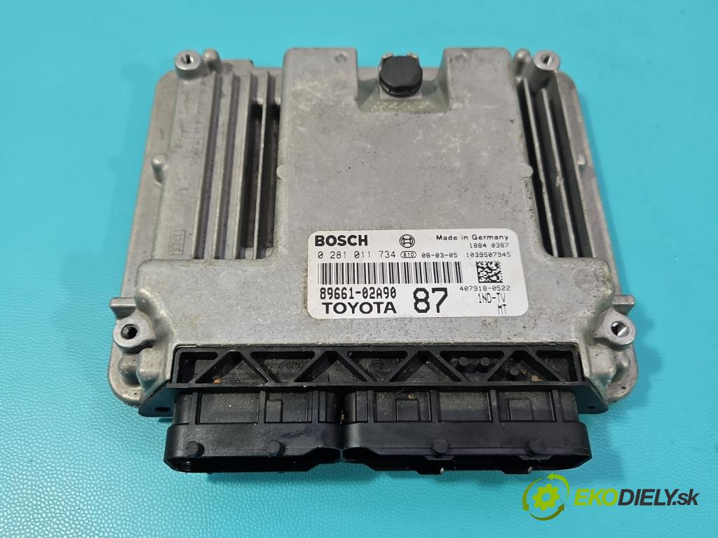 Toyota Corolla E12 2001-2009 1.4 D4D 90 hp manual 66 kW 1364 cm3 5- řídící jednotka motoru 0281011734