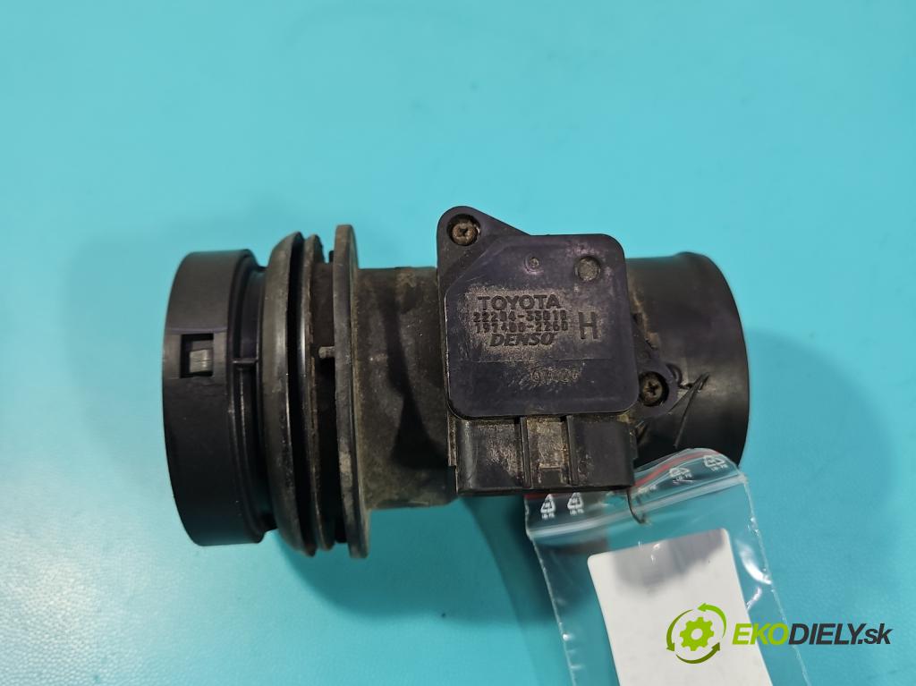 Toyota Corolla E12 2001-2009 1.4 D4D 90 HP manual 66 kW 1364 cm3 5- průtokoměr: 22204-33010 (Váha vzduchu)