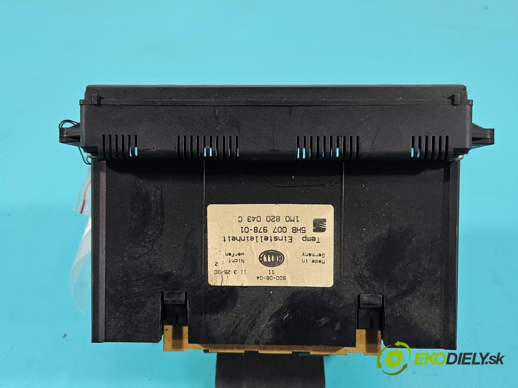 Seat Leon I 1999-2005 1.9 tdi 110 HP manual 81 kW 1896 cm3 5- panel kúrenia 1M0820043C