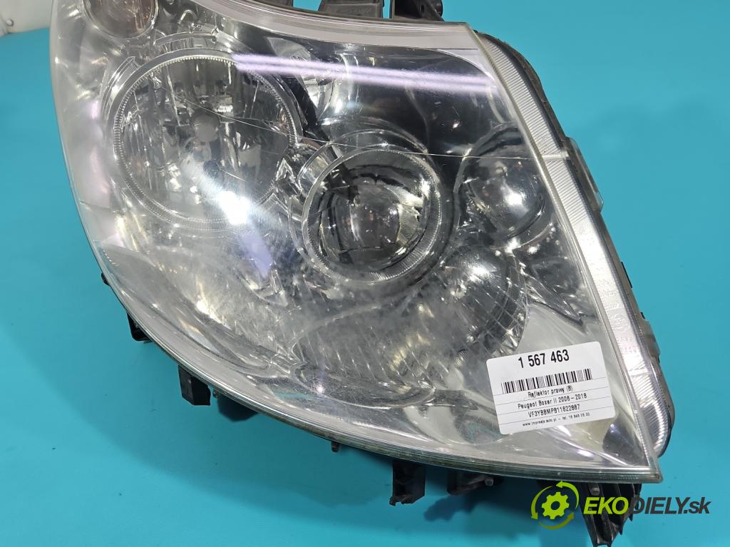 Peugeot Boxer II 2006-2018 2.2 hdi 120 HP manual 88 kW 2198 cm3 5- Reflektor: pravý 1340663080 (Svetlo predné pravé)