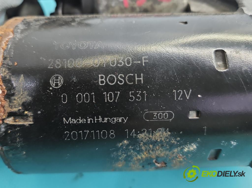 Toyota Corolla E16/E18  2013-2019 1.6 16V 132  HP manual 97 kW 1598 cm3 4- štartér 0001107531 (Štartér)