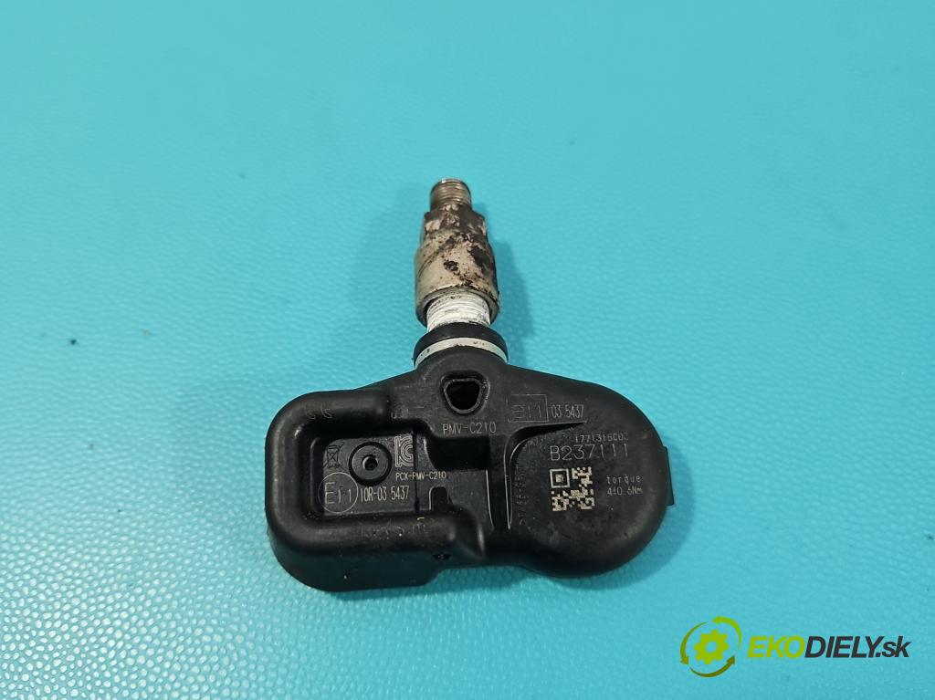 Toyota Corolla E16/E18  2013-2019 1.6 16V 132  HP manual 97 kW 1598 cm3 4- snímač tlak: pneumatika PCX-PMV-C210 (Snímač tlaku v pneumatike)