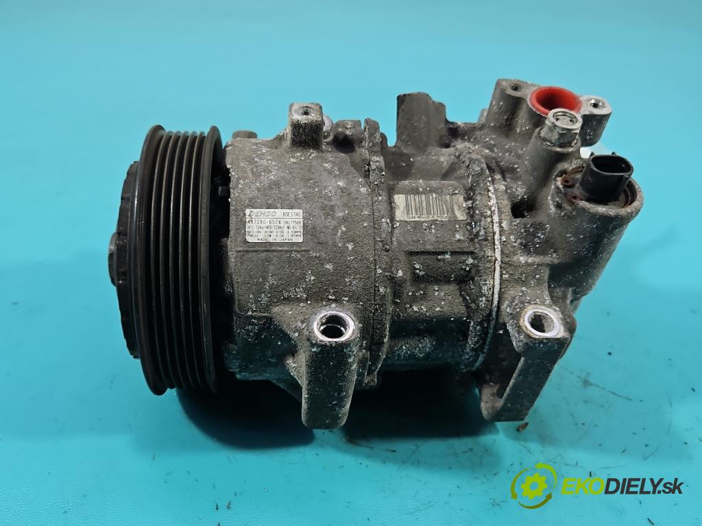 Toyota Corolla E16/E18  2013-2019 1.6 16V 132  HP manual 97 kW 1598 cm3 4- Kompresor: klimatizácie 447280-6574 (Kompresor klimatizácie)