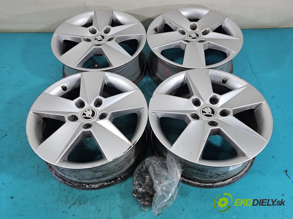 Skoda Octavia III 2013- 1.5 TSI 150 hp manual 110 kW 1498 cm3 5- Felga hliník 16" komplet 5E0601025H