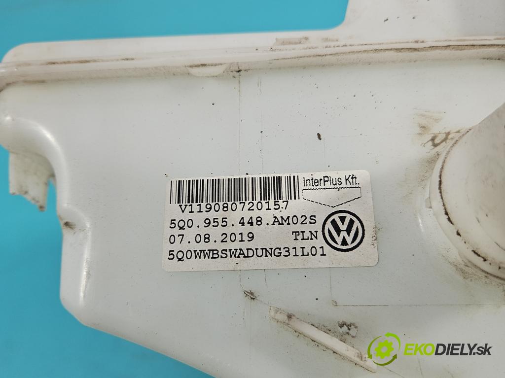 Skoda Octavia III 2013- 1.5 TSI 150 HP manual 110 kW 1498 cm3 5- nádržka tekutina: ostrekovačov 5Q0955448